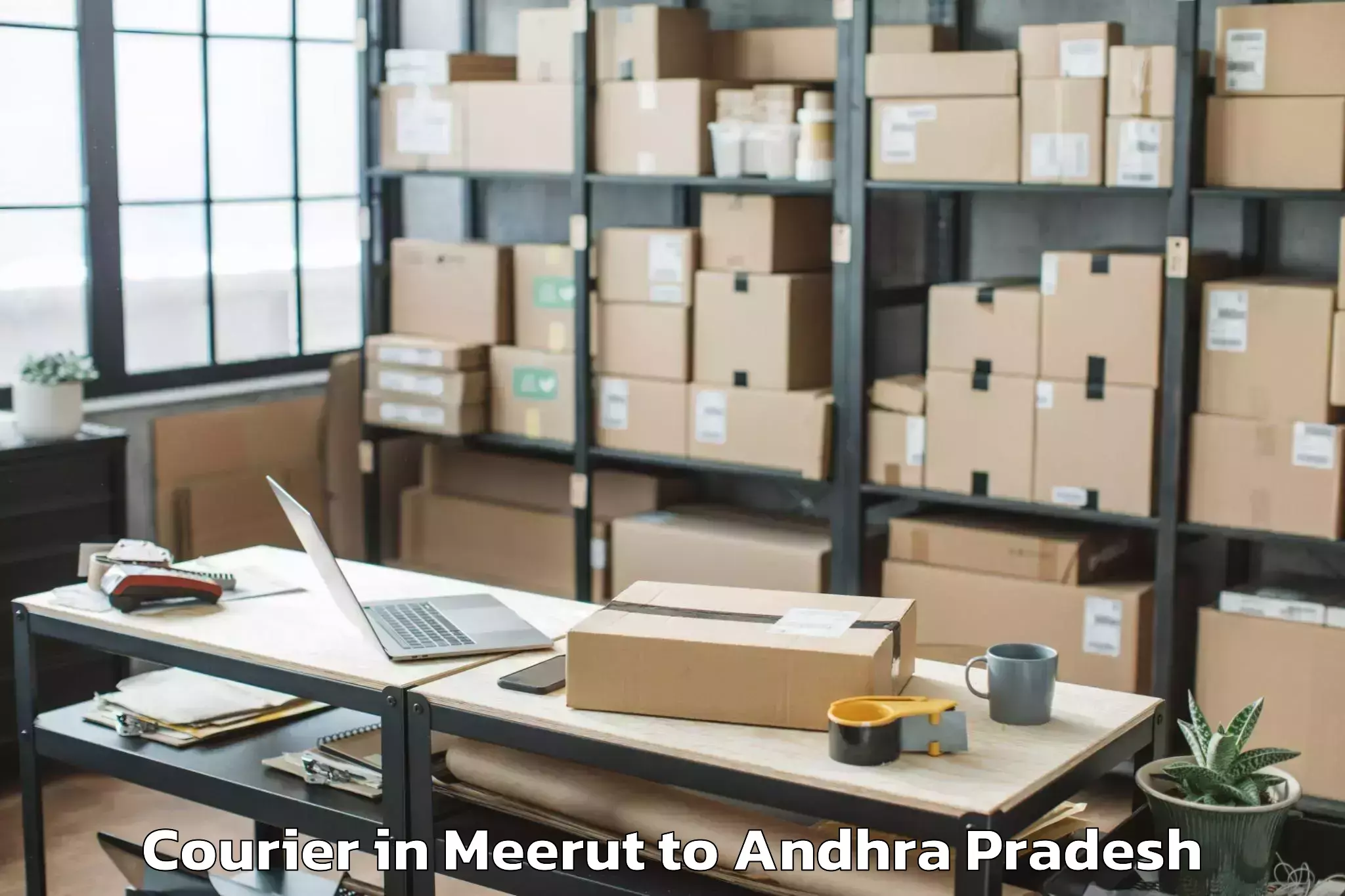 Trusted Meerut to Kondapi Courier